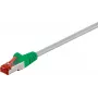 Wentronic goobay - Crossover-Kabel - RJ-45 (M) zu RJ-45 (M) - 7,5m - SFTP, PiMF - CAT 6 - Vergossen, Snagless - Grau, Grün (33280)