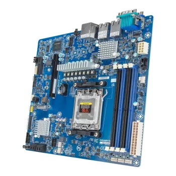 Motherboard GIGABYTE MC13-LE1 B650E microATX für AMD AM5 (Ryzen 7000/9000, DDR5, 4x DIMM, 10Gb LAN, 2x RJ-45, 4x SATA III, M.2, RAID)