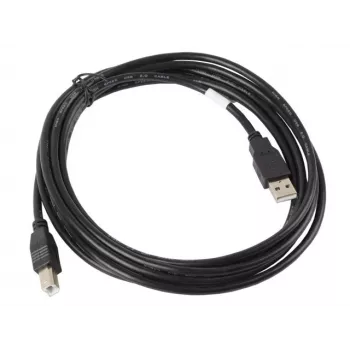 Lanberg CA-USBA-10CC-0030-BK USB-Kabel 3 m USB 2.0 USB B Schwarz (CA-USBA-10CC-0030-BK)