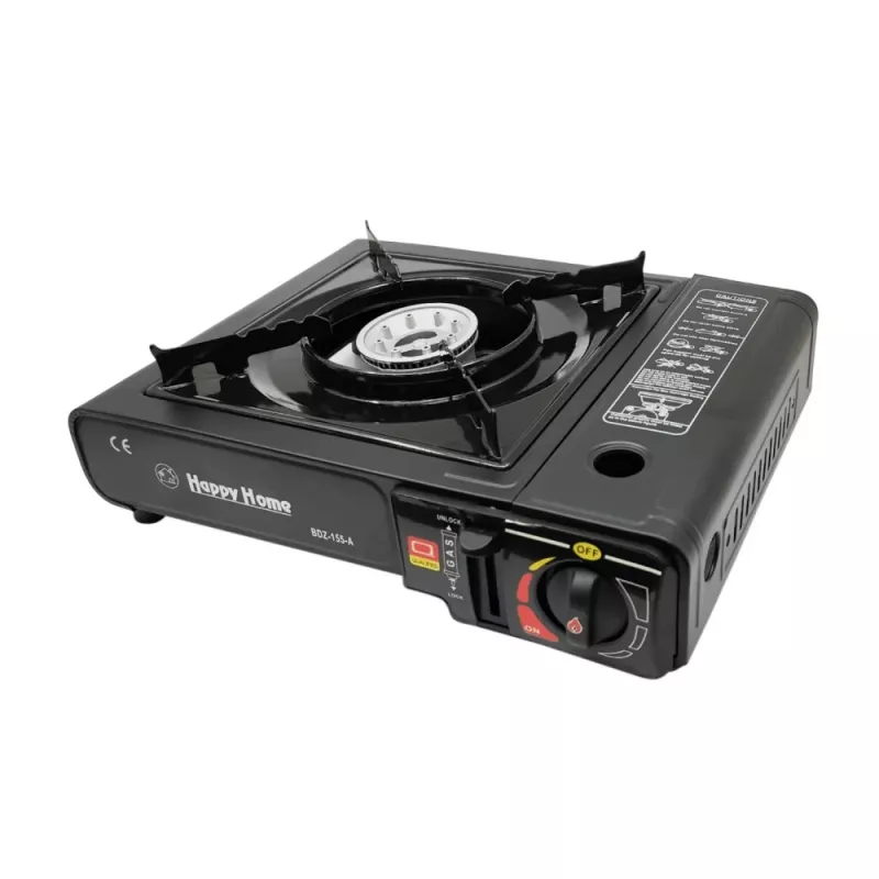 Extralink Tragbarer Campingkocher, Gas-Feldkocher 2-in-1 im Koffer
