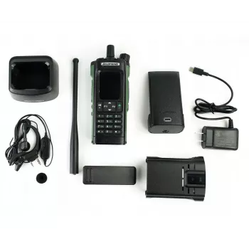 Handfunkgerät Baofeng DM-32E — VHF 144–146 MHz, UHF 430–440 MHz, AIRBAND RX 108–136 MHz, 2200 mAh, DMR/FM, GPS+APRS