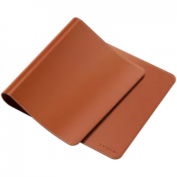 Maus Pad Satechi Vegan-Leather Premium Desk Mat Brown ST-LPDMN