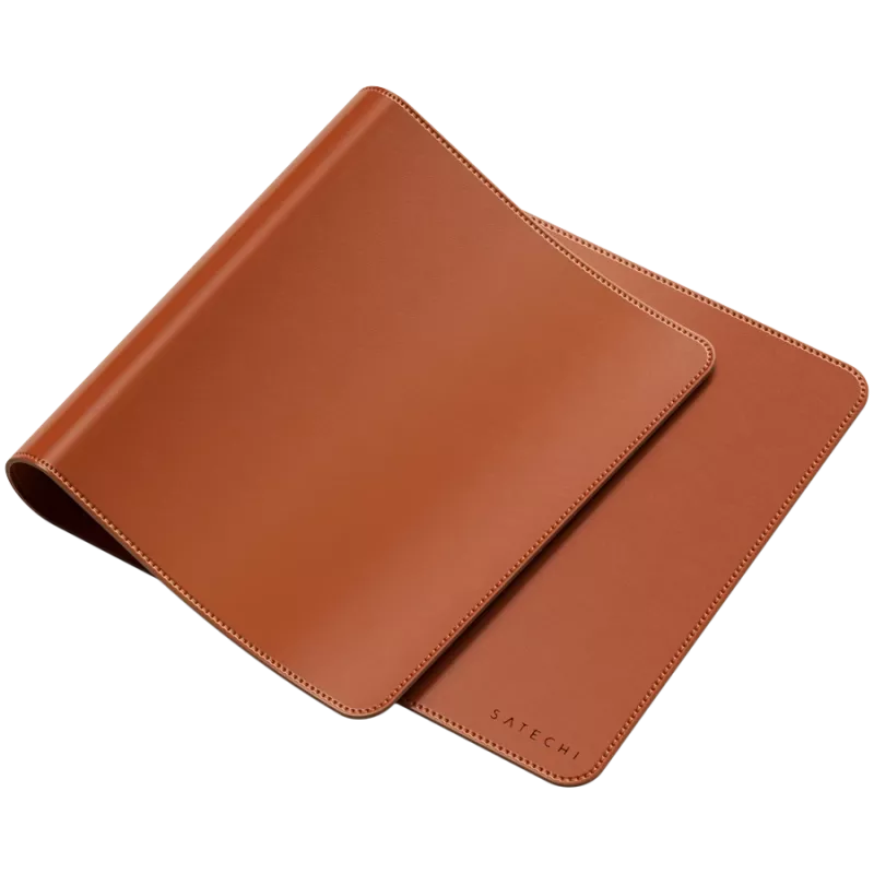 Maus Pad Satechi Vegan-Leather Premium Desk Mat Brown ST-LPDMN