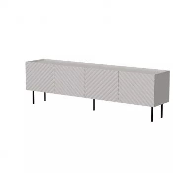 TV-Schrank Cama LUCCA 4D 200x40x59 cm, Cashmere-Finish, graue Spanplatten-Abdeckung