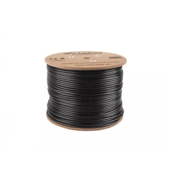 Lanberg LCU6-21CU-0305-BK Netzwerkkabel Schwarz 305 m Cat6 U/UTP (UTP) Außenbereich