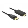 Video-Kabel-Adapter DeLOCK 85318 DisplayPort auf HDMI 3m Schwarz