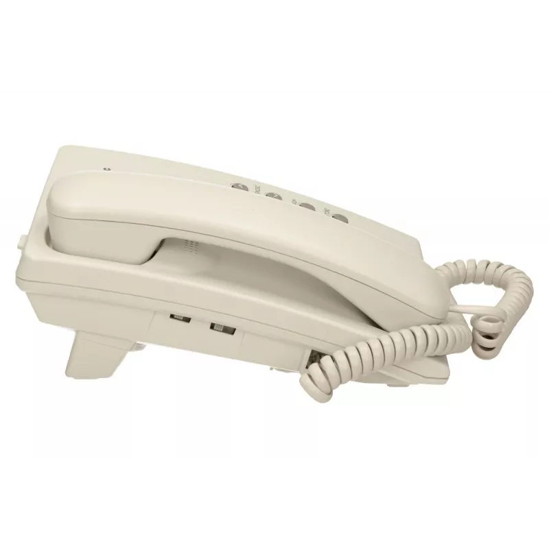 Analogtelefon Panasonic KX-TS500PDW — 16 Tasten, weiß, Tisch-/Wandmontage, 100 Einträge Telefonbuch