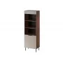 Cama 3 ALMERA Regal 60x42x185 Walnuss/Kaschmir