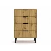 SCANDI 4S schlank Eiche ARTISAN Kommode