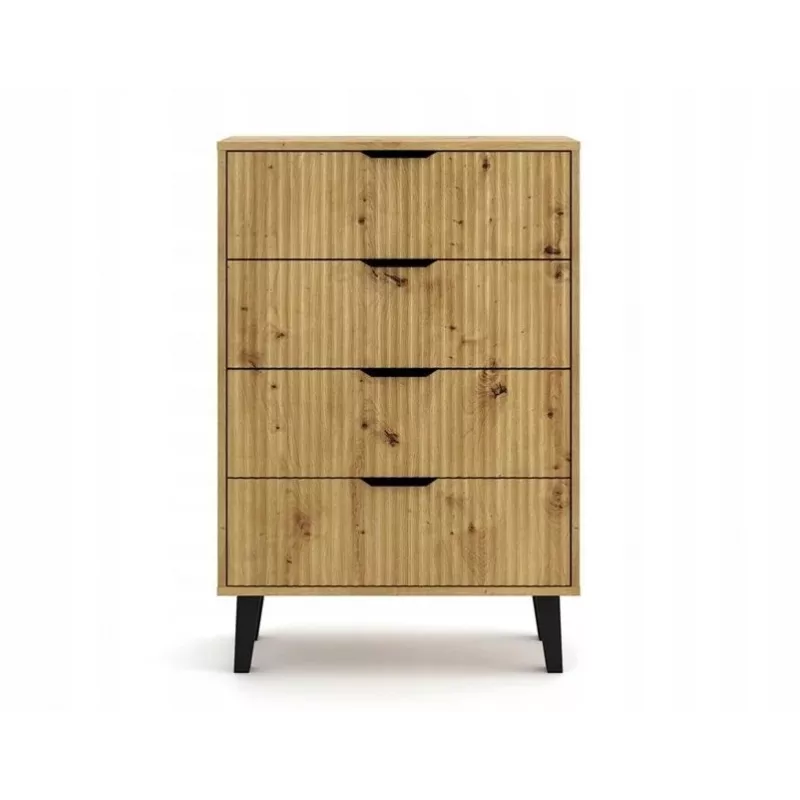 SCANDI 4S schlank Eiche ARTISAN Kommode