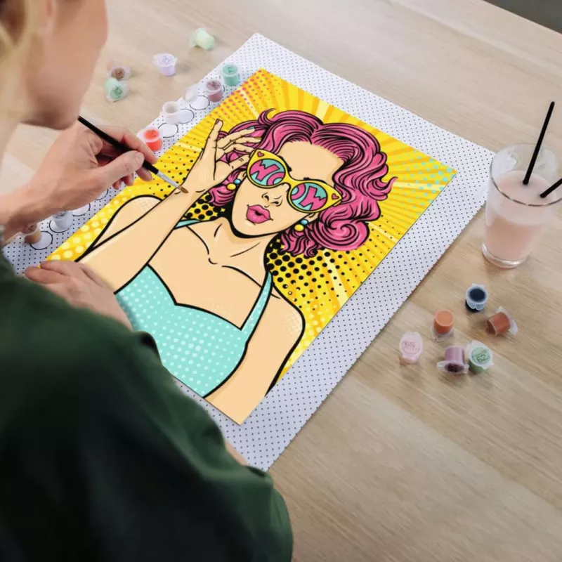 Ravensburger Malset CreArt ART Collection Canvas Edition — Lady in Pink (PopArt)