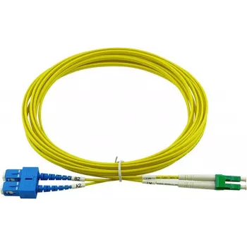 Netzwerkkabel BlueOptics Duplex LWL-Patchkabel LC-APC/SC-UPC OS2 5m Blau