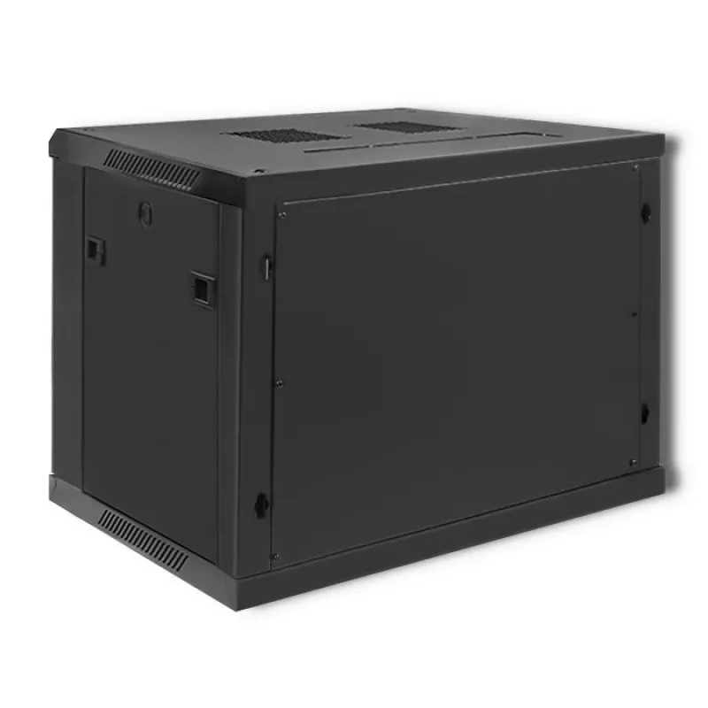 19 Zoll Rack-Schrank QOLTEC 54463 9U 600x500x450 mm Metallgehäuse für Netzwerkausrüstung