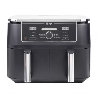 Ninja AF400EU Heißluftfritteuse Doppel 9,5 L Stand-alone 2470 W Heißluftfritteuse Schwarz