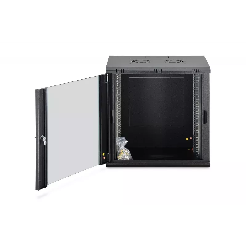 Wandmontage-Schrank DIGITUS Dynamic-N 12U, 600x450 mm (BxT), IP20, Schlüsselschloss, unmontiert