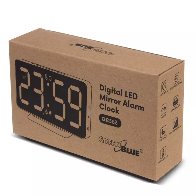 Digitaler Wecker GreenBlue GB383 mit LED-Anzeige