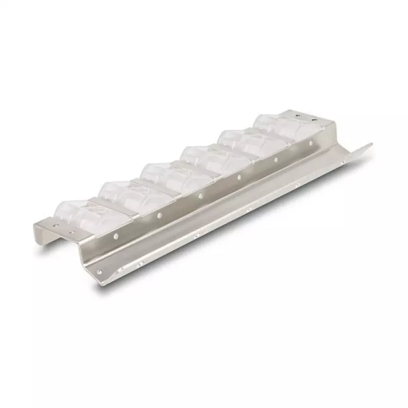 Keystone-Halter, 12-Port, neigbar, für 10-Zoll- und 19-Zoll-Rack-/Wandmontage, DELOCK 67040, Metall/Kunststoff, Silber, 77 × 222 × 27 mm