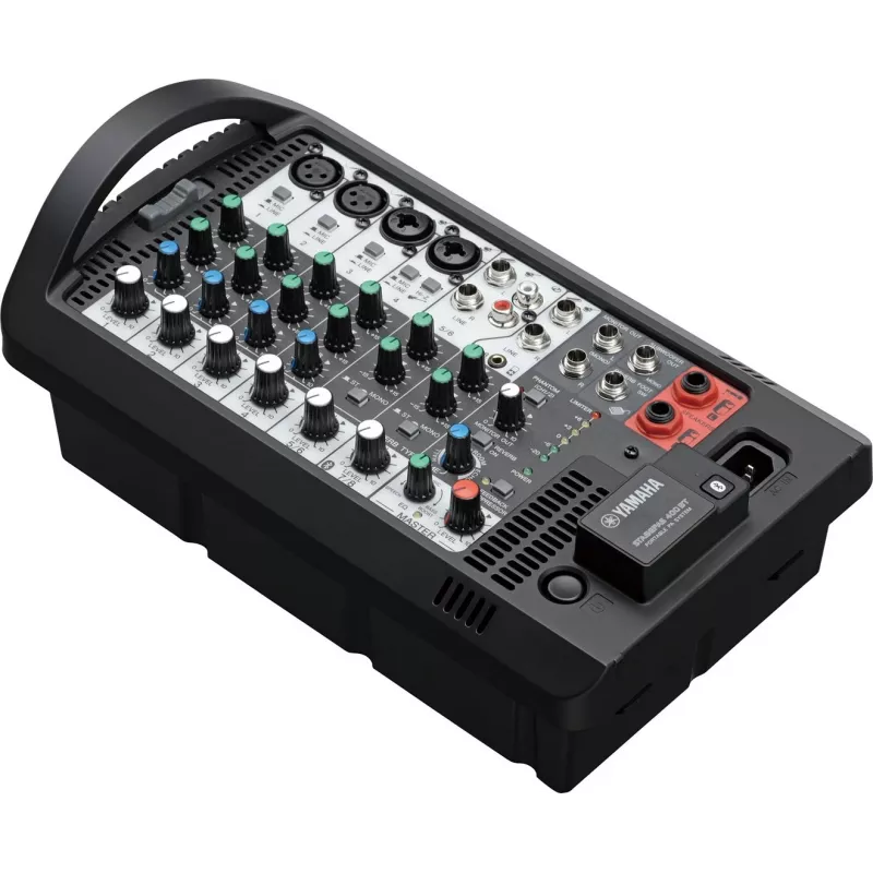 Freistehendes PA-System YAMAHA Stagepas 400BT — 400 W, 2-Wege, 10-Kanal-Mischpult, Bluetooth 4.1, schwarz
