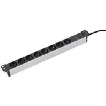 Mehrfachsteckdose AS Schwabe 18193 — 48,30 cm, Schwarz/Silber, Modell 18193