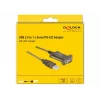 Serielles Kabel DeLOCK 64073 USB Typ-A DB-9 Transparent 2m