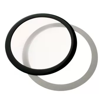 Staubfilter DEMCiflex 140 mm rund – schwarz/weiß für Gehäuselüfter