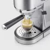 Espressomaschine SEVERIN Newspresa KA 5997 — halbautomatisch, 1 l Wassertank, 1350 W, Kaffeepulver, schwarz/gebürsteter Edelstahl/chrom