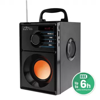Media-Tech BOOMBOX BT 15 W Stereo tragbarer Lautsprecher Schwarz