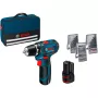 Bosch GSR 12V-15 Professional 1300 RPM 600 g Schwarz, Blau