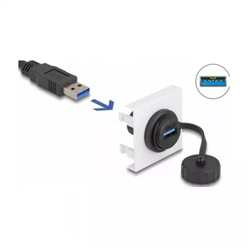 DeLOCK Easy 45 Modul SuperSpeed USB 5 Gbit/s USB Typ-A Buchse 45 x 45 mm