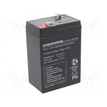 Blei-Säure-Akku europower EP4.5-6 6V 4,5Ah