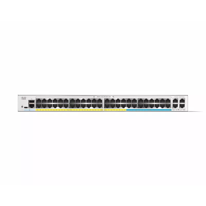 Managed Switch Cisco Catalyst C1300-48MGP-4X L2/L3 Gigabit Ethernet PoE