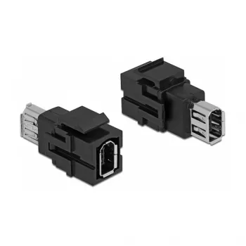 Keystone-Modul DELOCK 86852 flache Buchse, schwarz