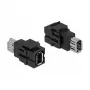 Keystone-Modul DELOCK 86852 flache Buchse, schwarz