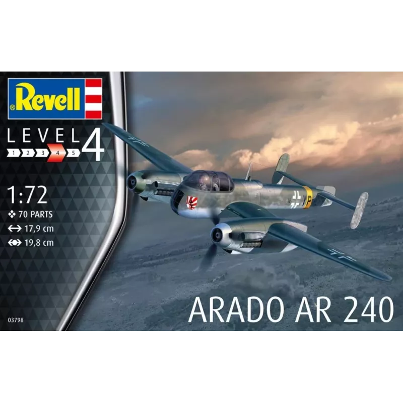 Plastikmodellbausatz REVELL Arado AR-240 Maßstab 1:72 — Flugzeugmontagemodell