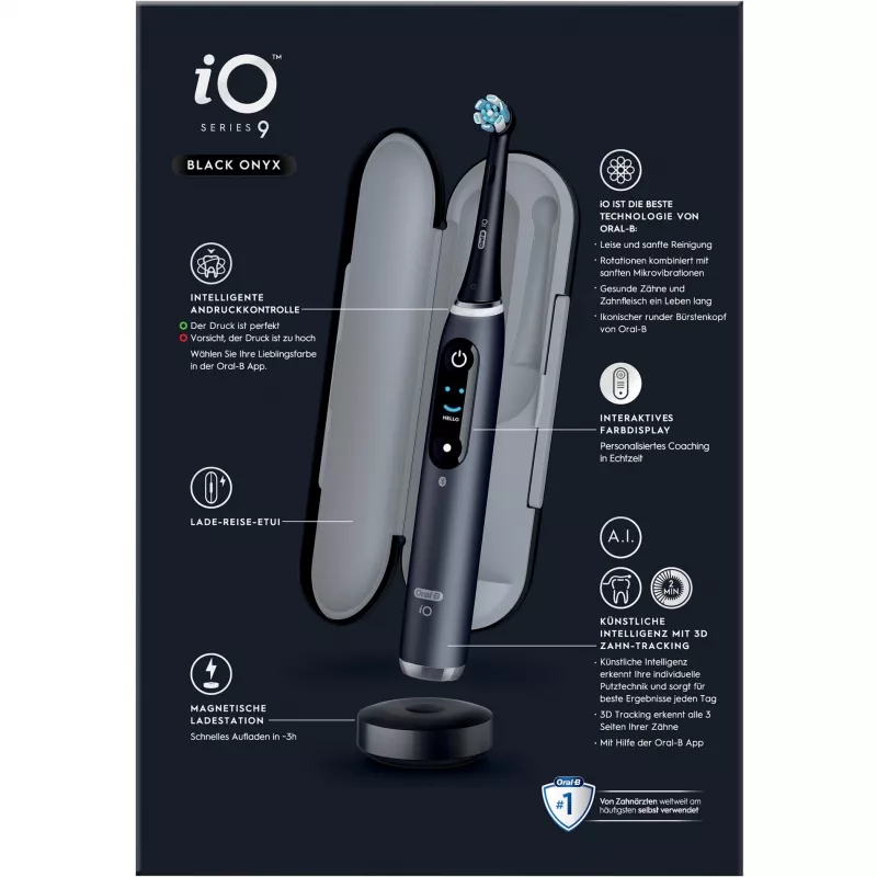 Oral-B iO Series 9 Luxe Edition Schwarz Onyx Zahnbürste