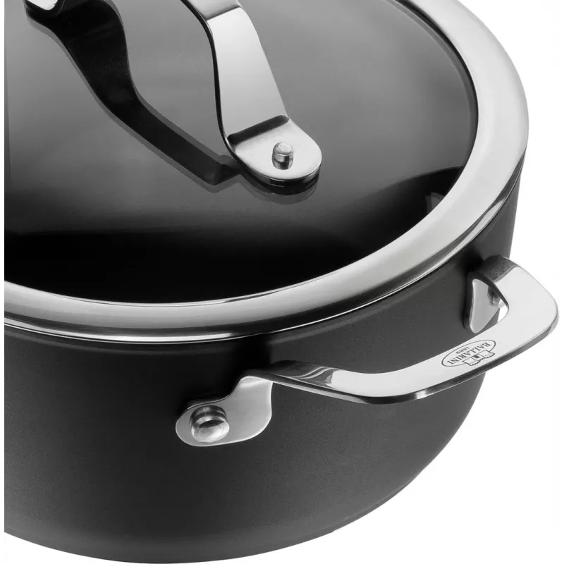 BALLARINI Alba Topf mit Deckel Titanium 2,7 L ALBG2LD.20D