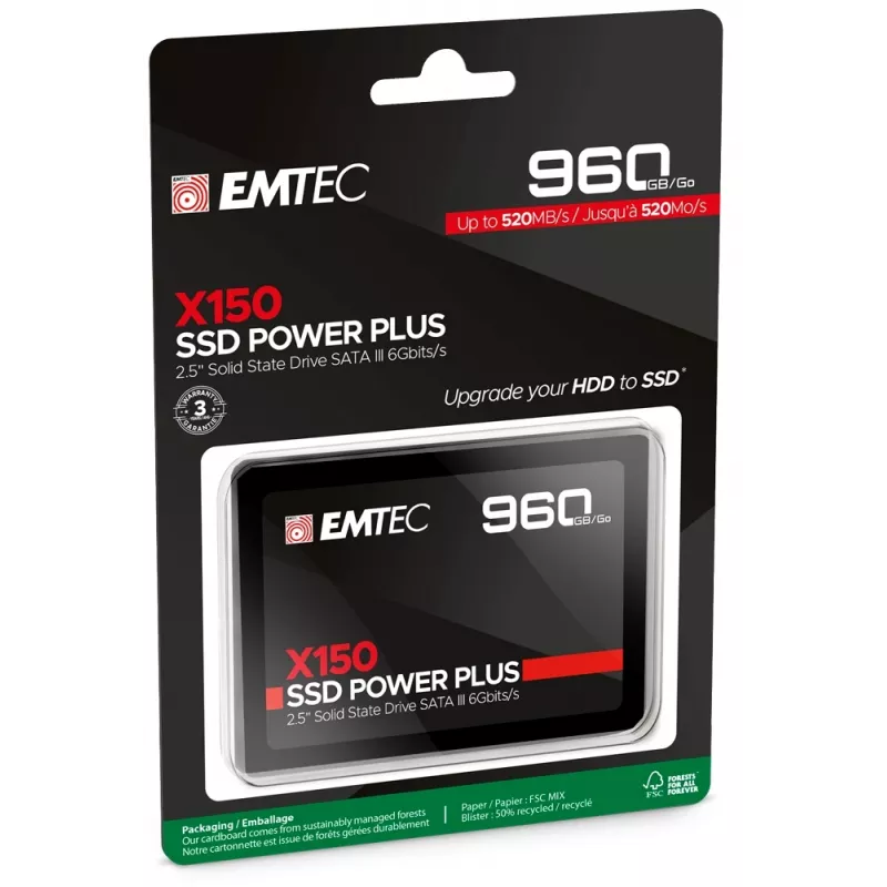 SSD Emtec X150 Power Plus 960 GB 2.5 Zoll SATA III