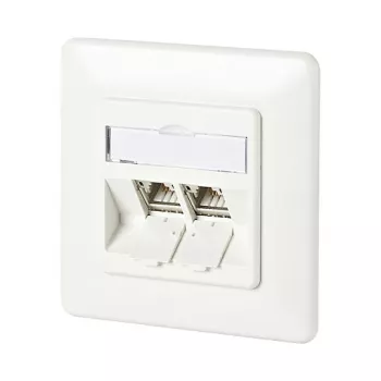 METZ CONNECT BTR-Dosen bündig mit 180°-Modulen - Anschlussdose, Unterputz - RJ-45 X 2 (130B11D21002-E)