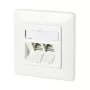METZ CONNECT BTR-Dosen bündig mit 180°-Modulen - Anschlussdose, Unterputz - RJ-45 X 2 (130B11D21002-E)