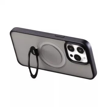 Magnetische Schutzhülle Joyroom JR-BP004 für iPhone 15 Pro, schwarz, schlankes Profil, MagSafe-kompatible Magnete