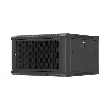 Wandmontierter 19 inch-Schrank 6U 600x600 schwarz