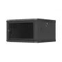 Wandmontierter 19 inch-Schrank 6U 600x600 schwarz