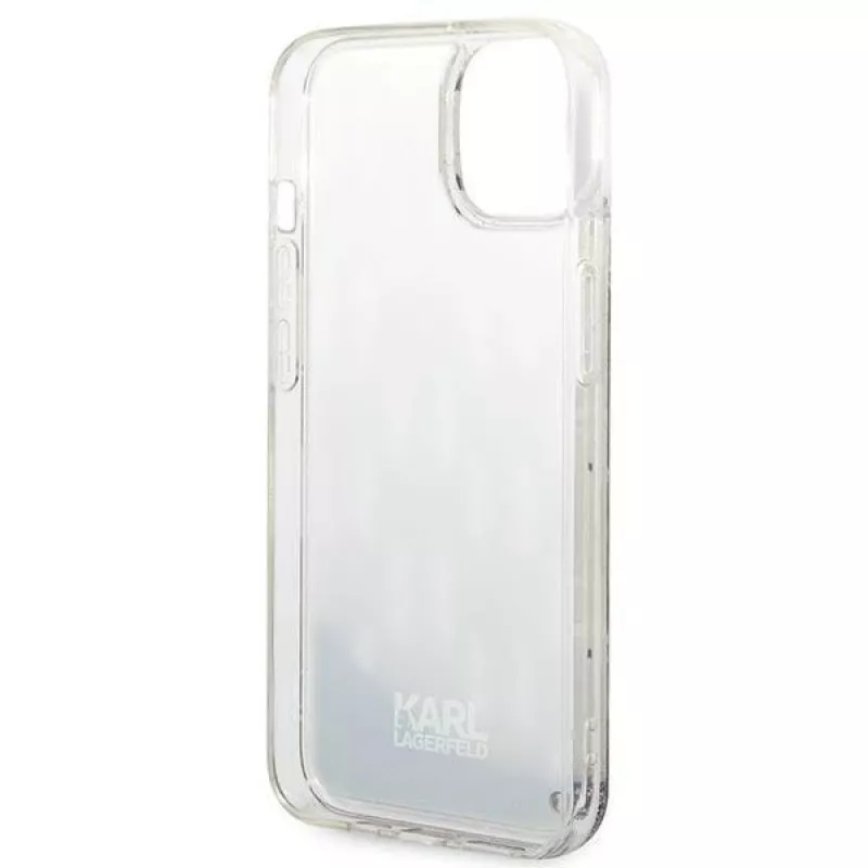 Karl Lagerfeld KLHCP14MLMNMS iPhone 14 Plus 6.7 Hardcase Silber / Silber Liquid Glitter Monogram