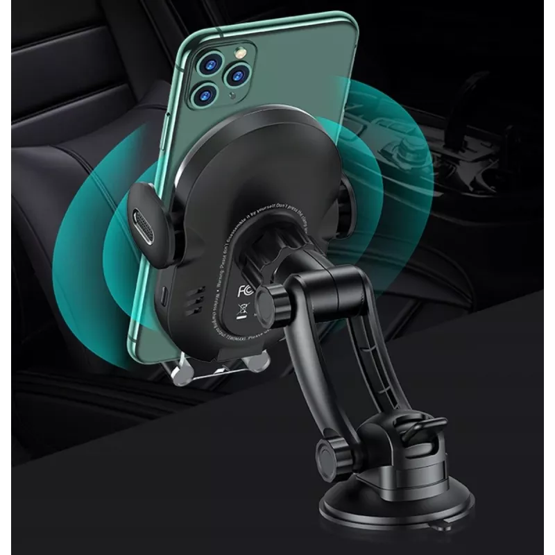 Induktive Autohalterung für Smartphones usams US-CD131 15W automatisch für Windschutzscheibe und Armaturenbrett