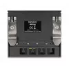 Patchfeld DELOCK Mini Desktop RJ45 4-Port Cat.6A geschirmt schwarz, Metall, 90×22×93 mm