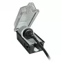 Steckdose Bachmann 924.349 Schwarz Transparent