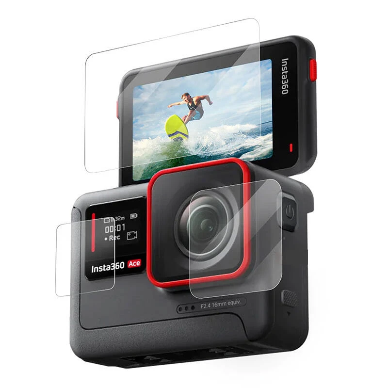 Tempered Glass Screen Protector Telesin S6-FLM-02-TIS for Insta360 Ace Pro Ace — Modell S6-FLM-02-TIS