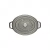 Ovale Kokotte aus Gusseisen Staub 29 cm, Graphitgrau
