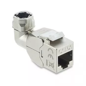 Keystone RJ45 Modul DELOCK 90374 Cat.6A 90° werkzeugfrei