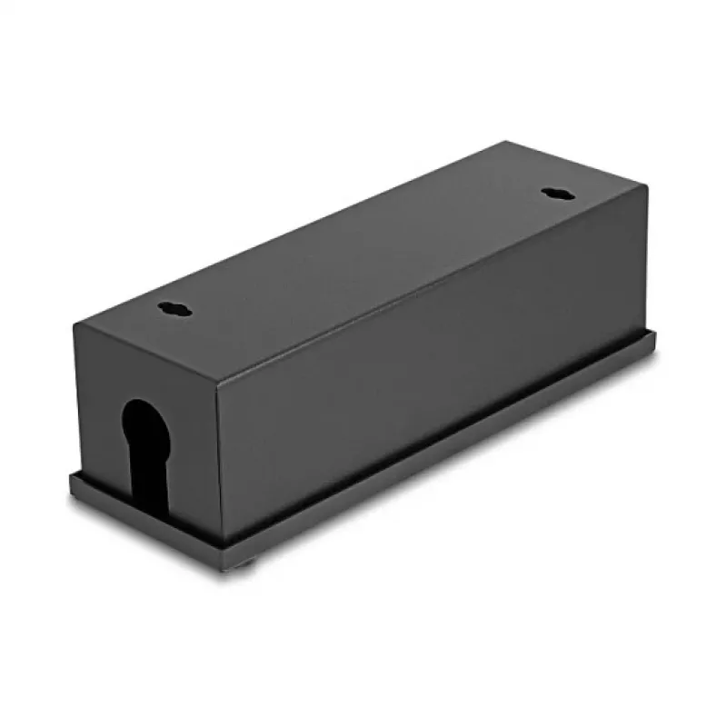 Verteilerdose DeLOCK Easy 45 Modulträger für Tisch- oder Wandmontage, Metall, schwarz — 4×22,5×45 mm oder 2×45×45 mm